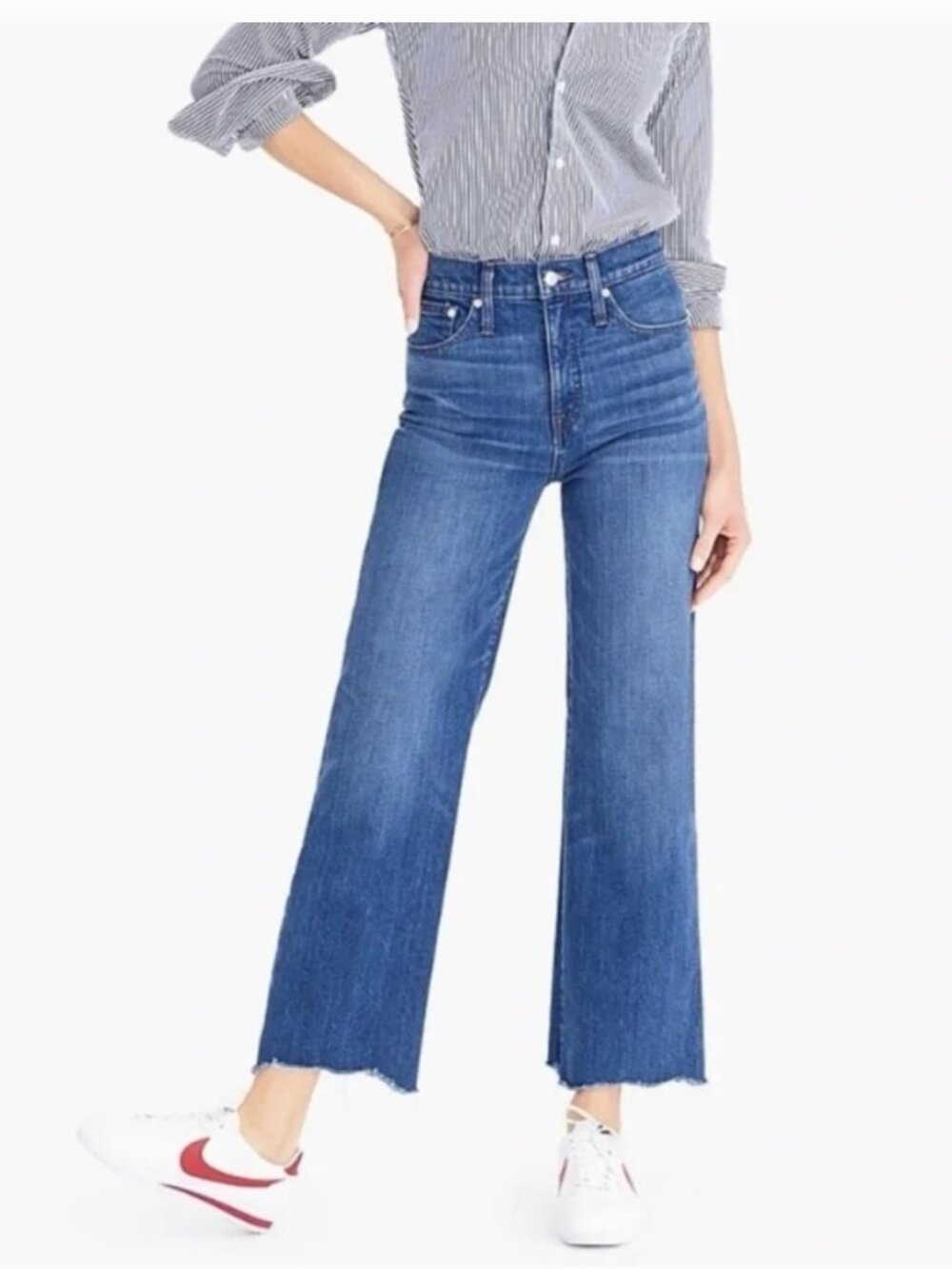 Point Sur J. Crew Wide Leg Crop Jean 30 - Picture 1 of 8